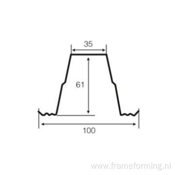 Steel omega channel sizes roll forming equipment